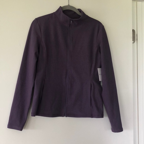 Beyond Yoga 
Spacedye On The Go Mock Neck Jacket purple S/P/P - Picture 12 of 12